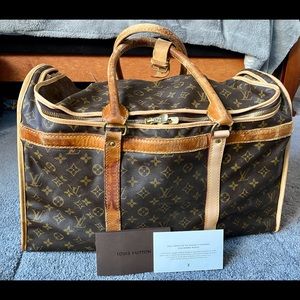 Louis Vuitton Vintage Sac Chaussures Travel bag Large Size 21”